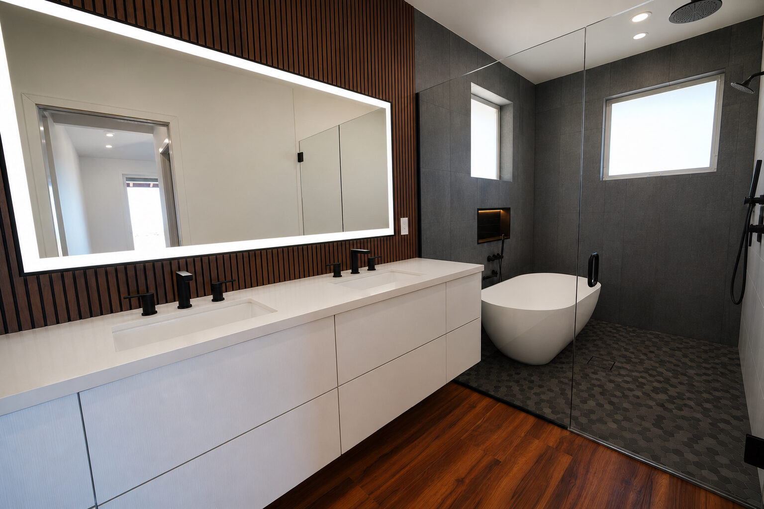 Master bath finishes and fixtures